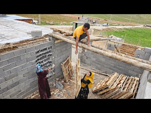 Göçebe barınağının çatısını kaplamak için tahta ve tahta satın almak