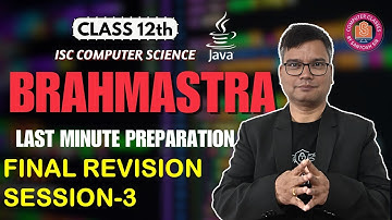 ISC Class 12 Computer Science Theory Revision | Session 3 of 3 | Final Prep .with Dr. Santosh Kumar!