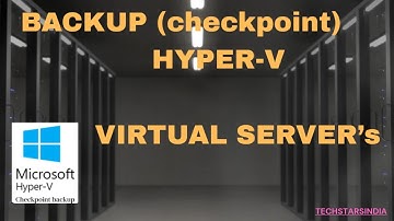 How to take a backup of virtual machines (VM) from a Hyper-V server using checkpoints #Checkpoint