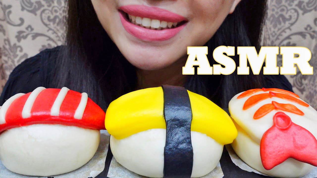 ASMR 『超可愛』壽司包子 | Sushi Steamed Bun / Bao | 老筠YunChen ASMR 縮圖