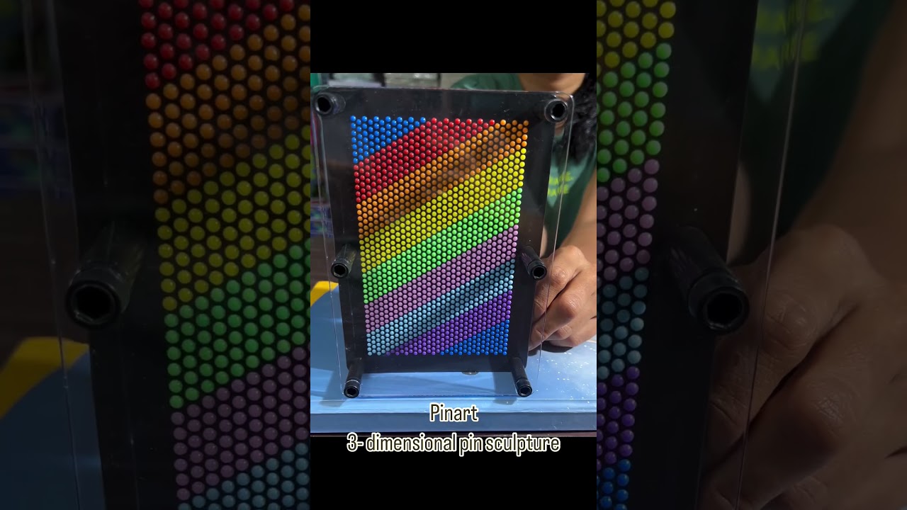 3D Pin Art Sensory Toy with Rainbow Needles | Brainwave61 Fidget Fun