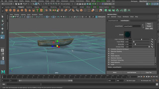 Dynamic Ocean and Boat in Maya