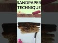 Fun Watercolor Sandpaper Technique for Texture! #watercolorpainting