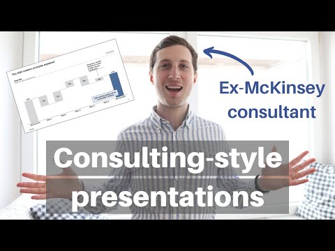 MANAGEMENT CONSULTING PRESENTATION - How Consulting Firms Create Slide Presentations (from McKinsey)