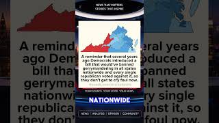 A reminder that several years ago Democrats introduced a bill that would've banned gerrymandering