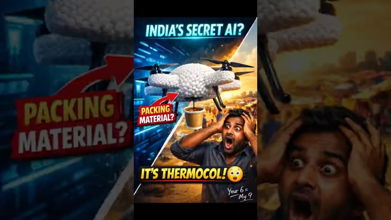 India’s Secret "AI Drone" is made of Thermocol? 🛸 | The Galgotias Scandal Satire | 