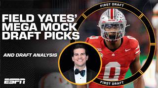 EVERY PICK from Field Yates' Mega Mock Superteam! | First Draft 🏈