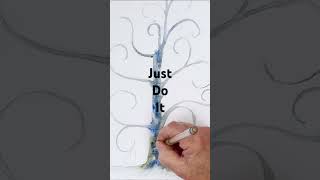 When you start a painting you really need to believe in yourself. Watch the whole video to see how.
