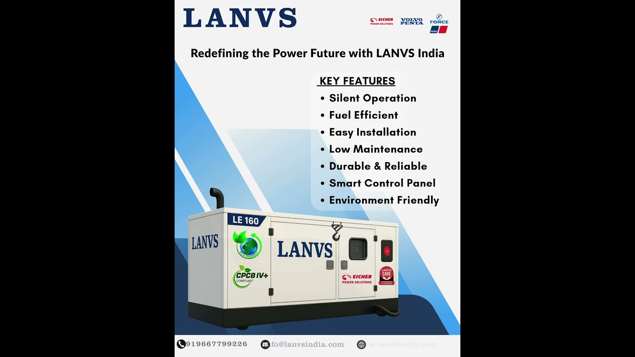 LANVS GENSET CPCB IV+ Gensets Maximize Fuel Efficiency