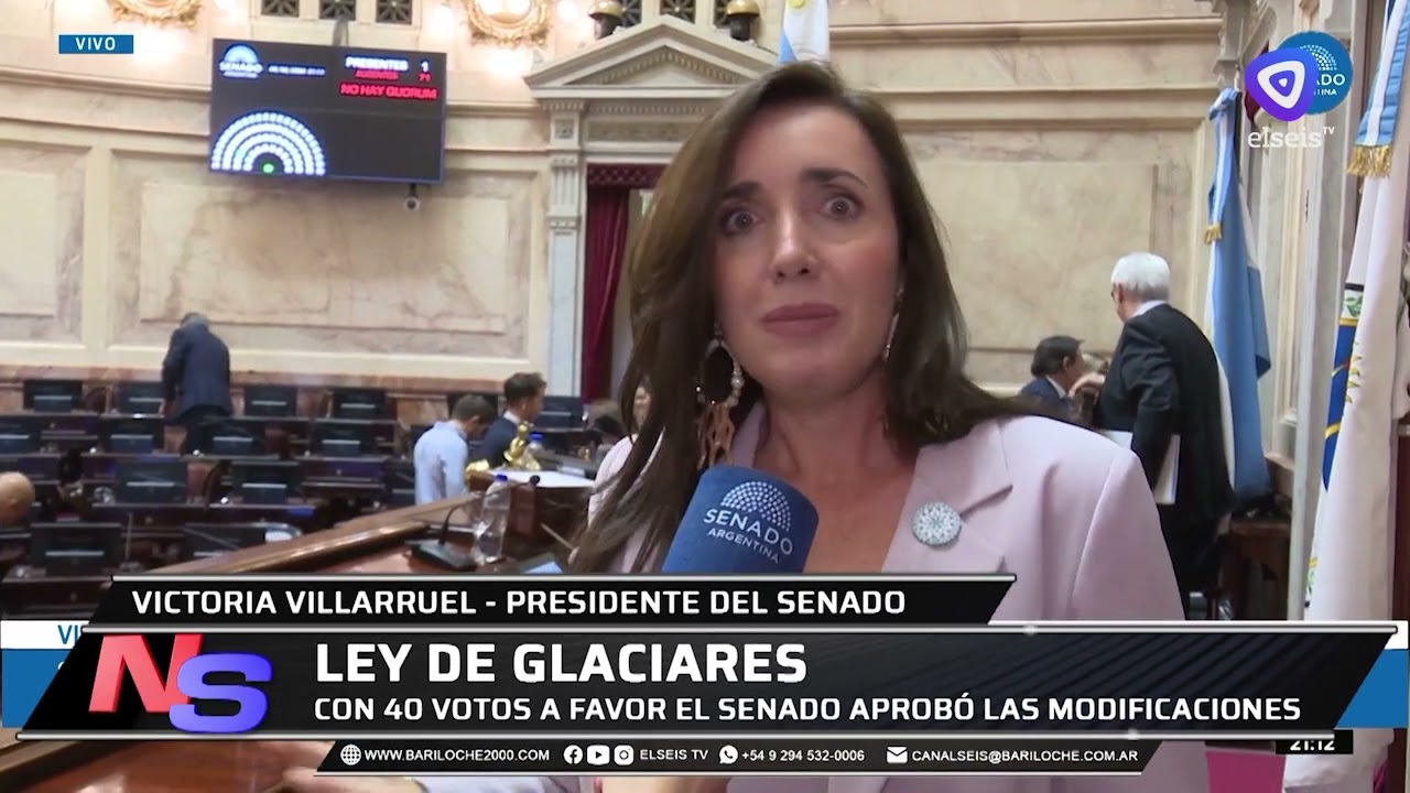 El Senado aprobó la reforma a la Ley de Glaciares