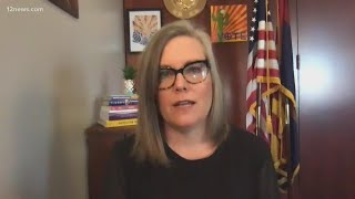 Arizona's Secretary of State Katie Hobbs responds to harassment from protesters at her home