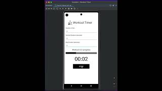 Task 4.1 workout Timer app demo screenshot 3