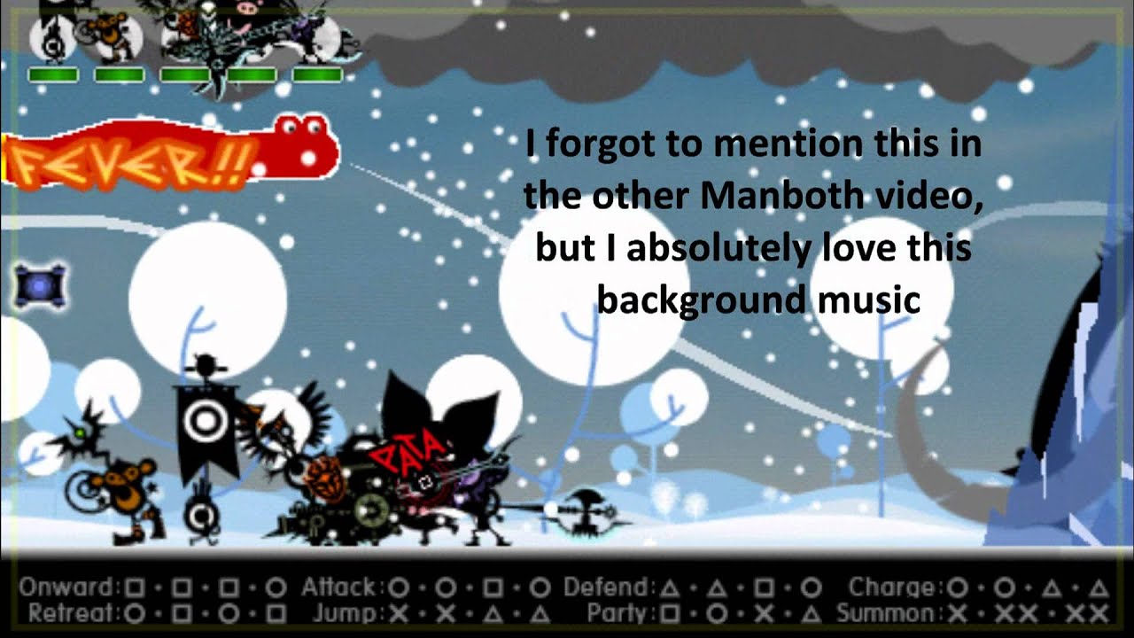 Patapon 3 Boss:  Manboth, Lord of the Snow Field 2 w/ Grenburr