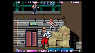 Double Dragon 2 arcade ; shovel vs Abore