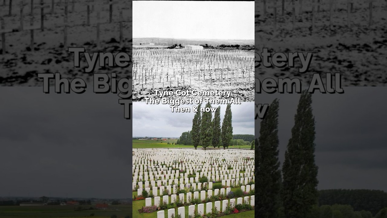 🌹 Then and Now — Tyne Cot Cemetery, Belgium
