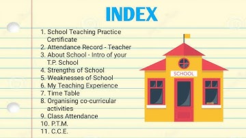 School Based Activity File/Internship File || English Medium || B.ed/ D.el.ed/ JBT/ ETE/ ECCE/ NPTT