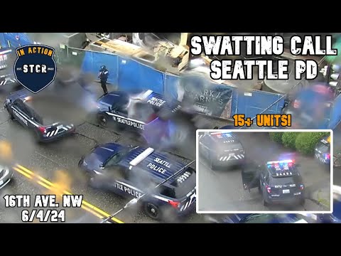 SEATTLE POLICE: 15+ units on scene of a swatting incident - YouTube