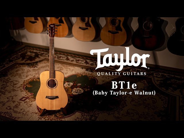 Taylor BT1e (Baby Taylor-e Walnut) / MION introduction - YouTube