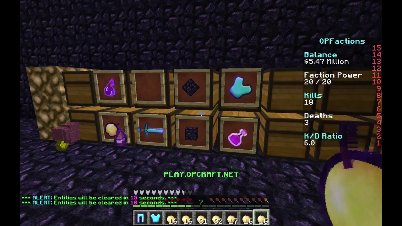 OpCraft OpFactions Raid/IronFarm UPGRADE!!!!!