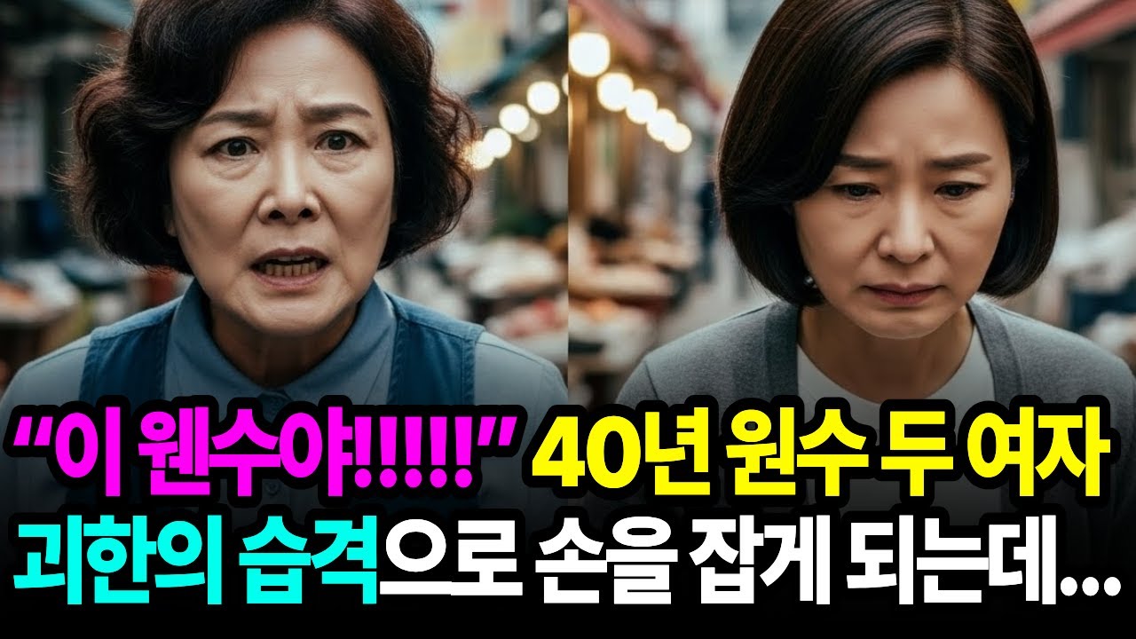 “이 웬수야!!!!!” 40년 원수 두 여자, 괴한의 습격으로 손을 잡게 되는데... | 노후사연 | 감동사연 | 드라마 | 오디오북 | 힐링