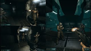 How to play Doom 3/dhewm3 PC split screen multiplayer | nucleus coop