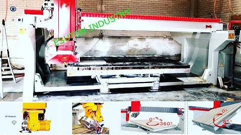 4 axis automatic granite marble stone bridge saw cutting machine