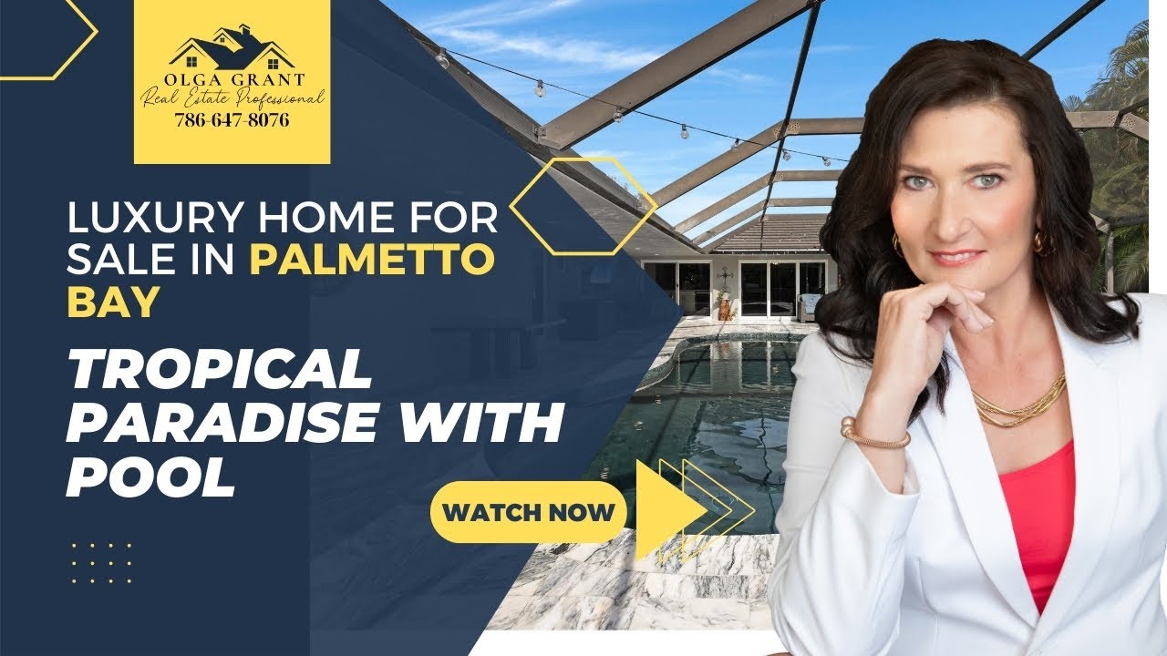 Luxury Home For Sale In Palmetto Bay – Tropical Paradise With Pool