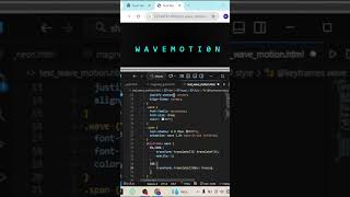 I Made Text Move Like Water… 🤯 (CSS Animation) | Text wave motion using html and css