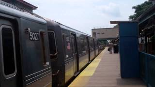 MTA BMT Brighton: Manhattan bound R68A (Q) train departing Kings Hwy