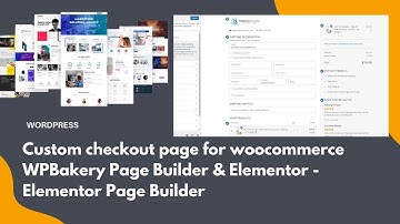 Custom checkout page for woocommace WPBakery Page Builder