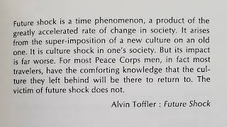 PG137P01 Extract from Future Shock by Alvin Toffler