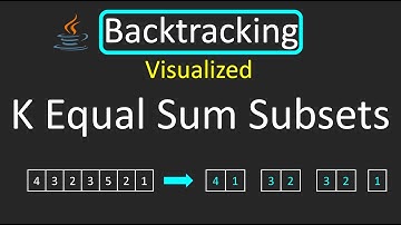 LeetCode - 698. Partition to K Equal Sum Subsets | Backtracking | Java