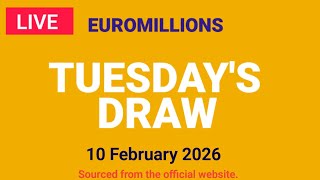 The National Lottery Euromillions Draw Live results from Tuesday 10 February 2026 | Euro Millions