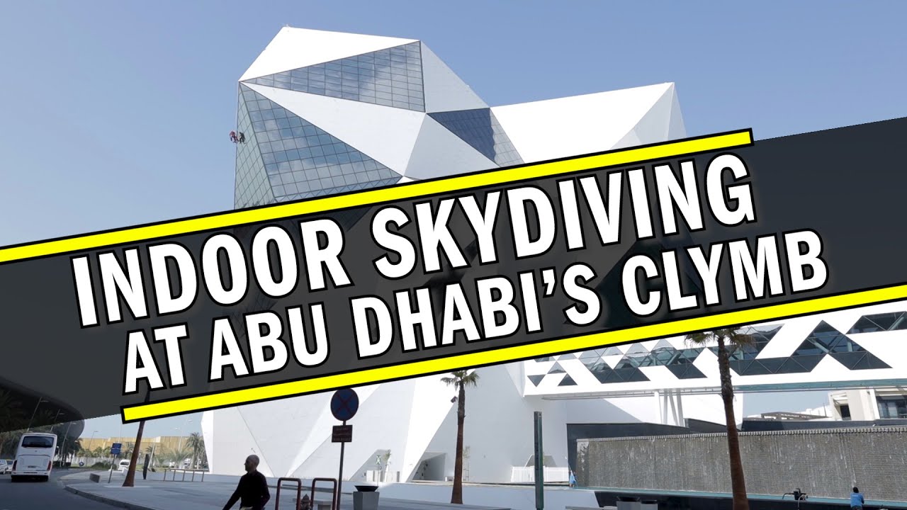 World's largest indoor sky diving and climbing wall in Abu Dhabi YouTube