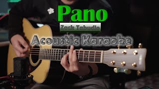 Zack Tabudlo  Pano  Acoustic Karaoke  Guitar Cover  
