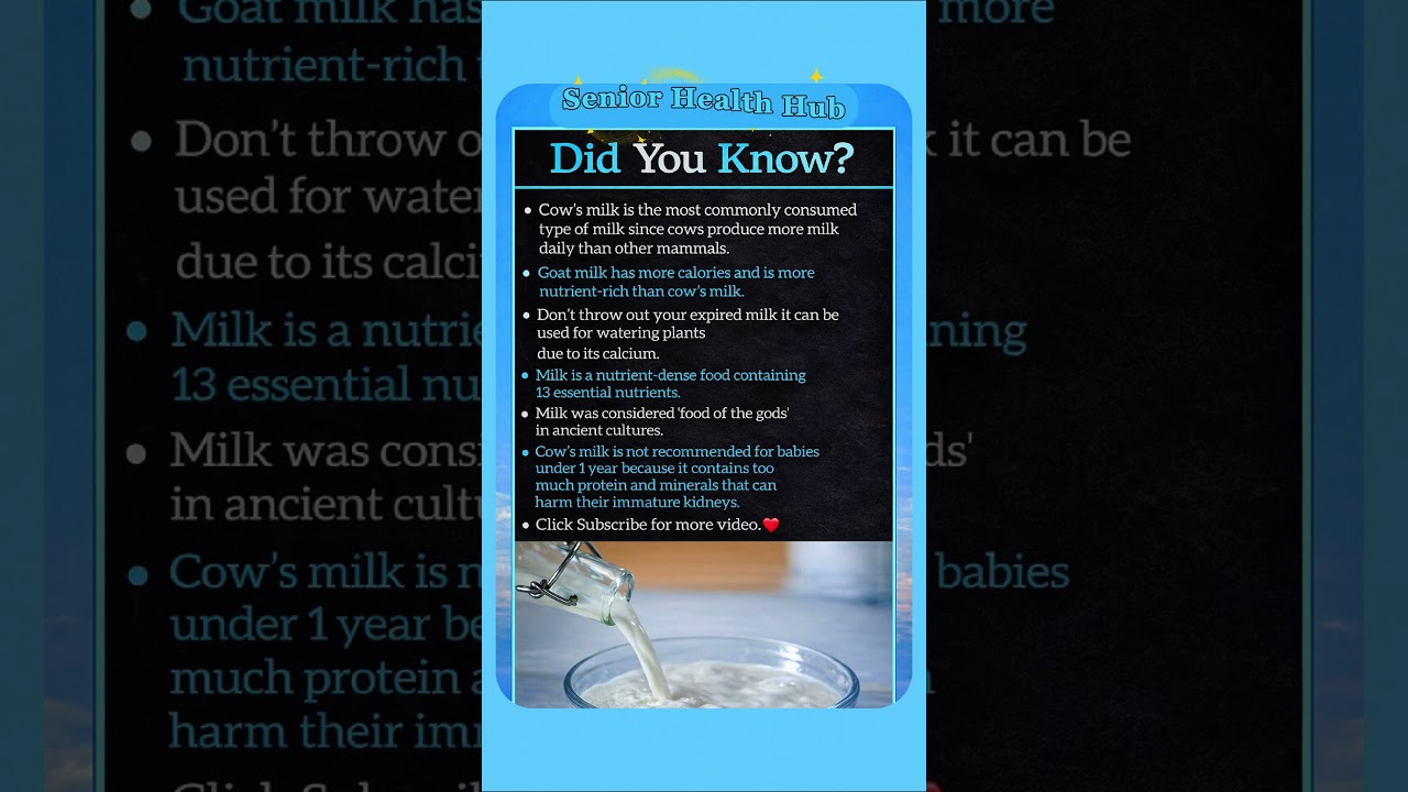 Did You Know? Milk Facts Every Adult Over 50 Should Know