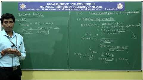 Numerical Problems on Design of Sewers| 5th sem|18CV55|module-1|session 2