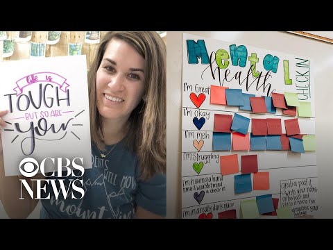 Teacher's "mental health check in" for students goes viral