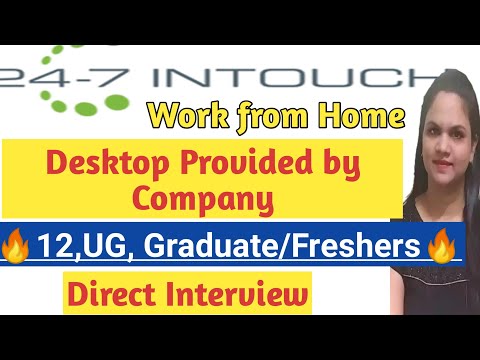 Work from Home ||Desktop provided by company||  24-7 intouch hirings || |Jobs for freshers||