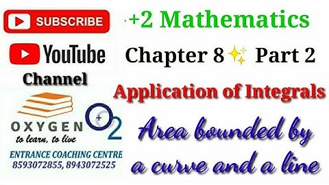 Area bounded by a Curve and a Line| Application of Integrals| +2 Mathematics