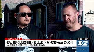 Utah family mourns son's death in suspected DUI wrong-way crash on Legacy Parkway