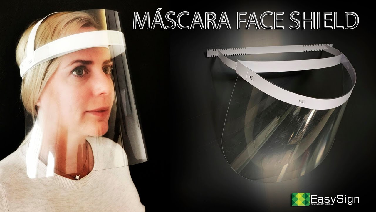 Máscara Face Shield EasySign (11) 26738450 YouTube