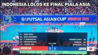 Live . Indonesia Vs Jepang . Semifinal Asian Futsal 2026