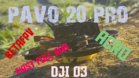 BETAFPV Pavo 20 pro first real run, DJI 03. Battery Lava 3s 550. I get so low to the ground
