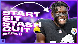 Justin Boone's START, SIT, STASH, QUIT! Fantasy Football Week 11