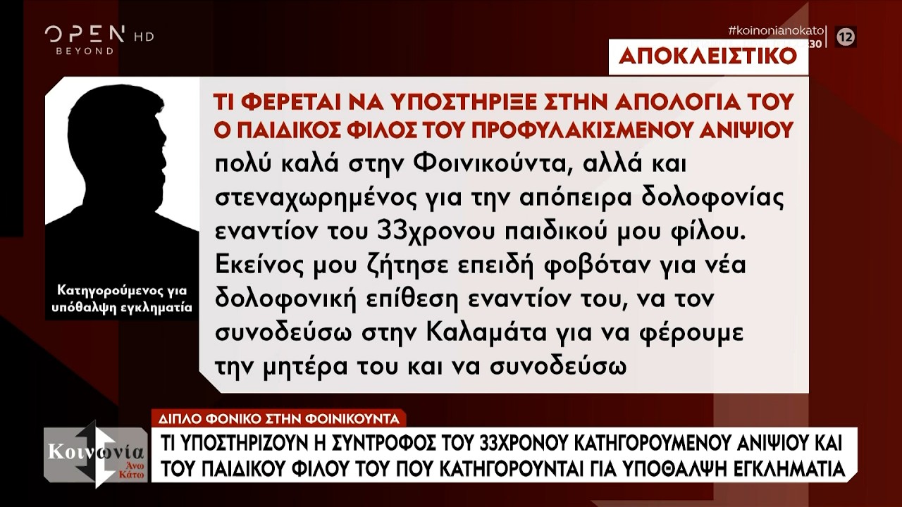 Αποκαλύψεις για την διπλή δολοφονία στην Φοινικούντα και για το «ματωμένο» κάμπινγκ | Ethnos