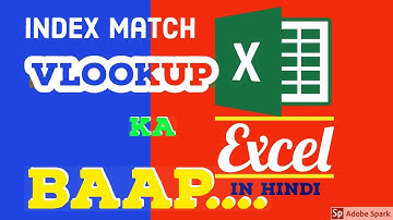 Index + Match Function in Excel - Father of VLOOKUP || Best Ever Explanation in Hindi