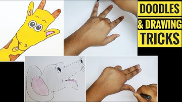 Easy and Simple Drawing Tricks fun Tips on How to Draw and Doodle/DIY/Easy drawing/kids fun/Hacks