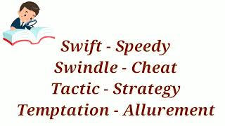English Synonyms || Lesson - 12 || English Word Trove