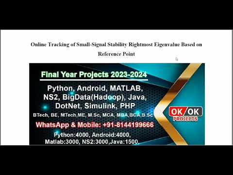 Online Tracking of Small Signal Stability Rightmost Eigenvalue Based on Reference Point